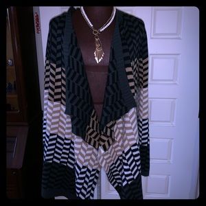 Open front sweater cardigan